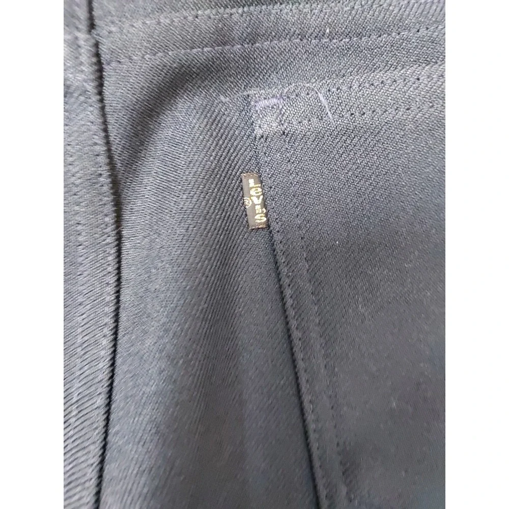 Vintage Levis Pants Men 31x32 Sta Prest Gold Tab Twill Black Polyester Straight